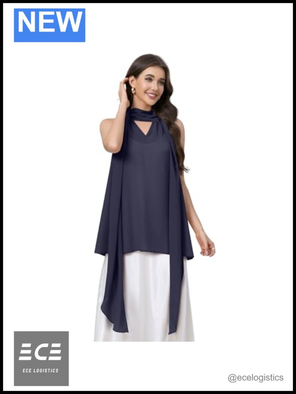 Semi-Sheer Chiffon Shawl Wrap Cover-Up with Tie Waist & Neck Sash